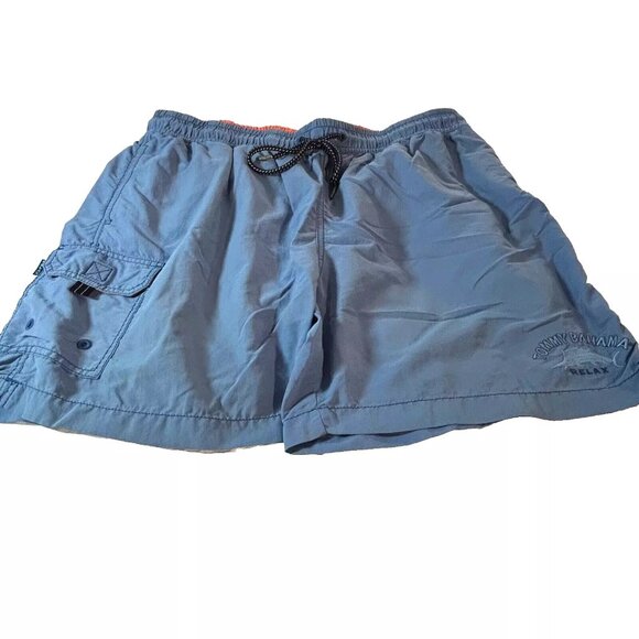Tommy Bahama Relax style 5" Cargo Swim Short Men's size XL Blue - Picture 1 of 11